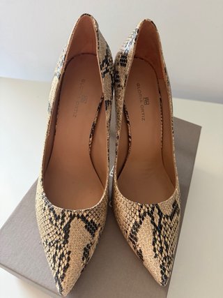 Zapatos tacón Gloria Ortiz piel serpiente