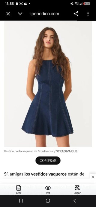 Vestido vaquero Stradivarius Talla M