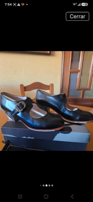 Zapatos Begoña Cervera flamenco Negros Talla 40
