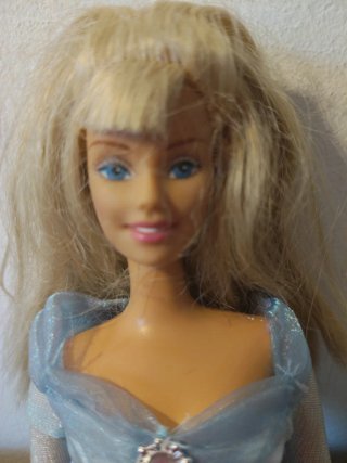 Barbie,años 90. Vestido Azul Joya.