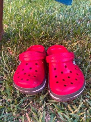 Ciabatte Crocs Rosse per Bambini