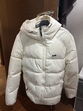 Chaquetón acolchado blanco