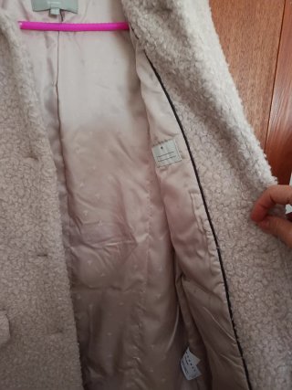 Chaquetón niña talla 15 años beige.