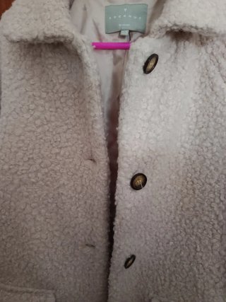 Chaquetón niña talla 15 años beige.