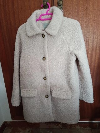 Chaquetón niña talla 15 años beige.