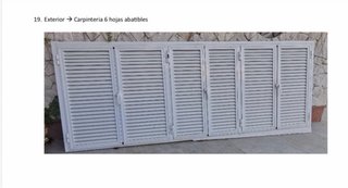 Carpintería Exterior 6 hojas abatibles