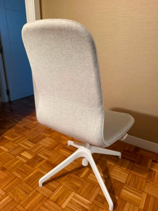 Silla Ikea Beige/Blanca Tela
