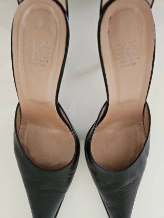 Scarpe décolleté ankle strap vintage Y2K nere 38