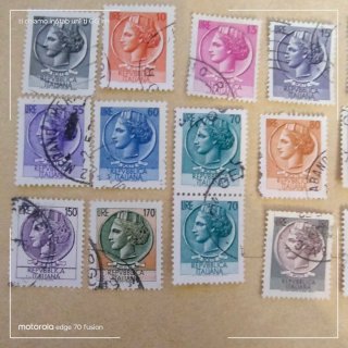 26 Francobolli Serie Siracusana Usati