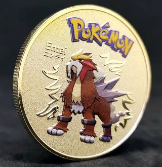 Lote 8 Medallas Pokémon Chapado Oro 24k