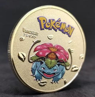 Lote 8 Medallas Pokémon Chapado Oro 24k