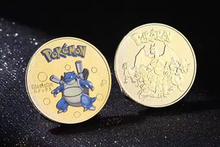 Lote 8 Medallas Pokémon Chapado Oro 24k