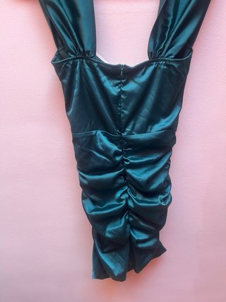 Vestido ceñido verde azulado ( turquesa)