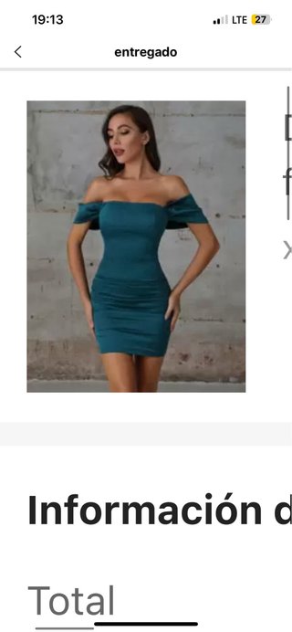 Vestido ceñido verde azulado ( turquesa)
