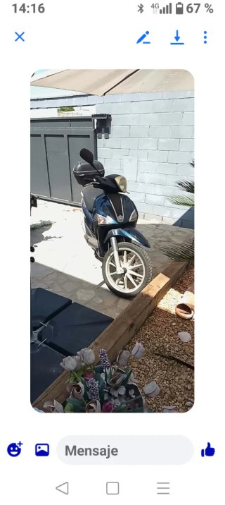 Piaggio Beverly 125 Scooter azul