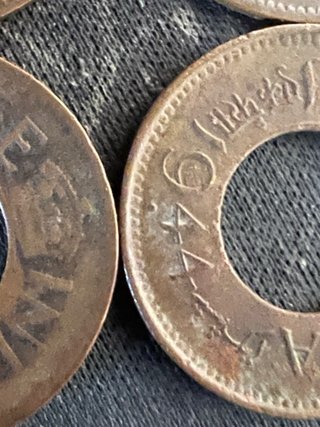 Lote 4 Monedas 1 Pice India Británica