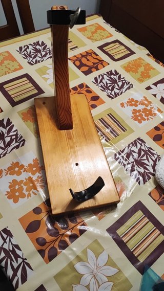 Soporte Jamonero Madera y Metal