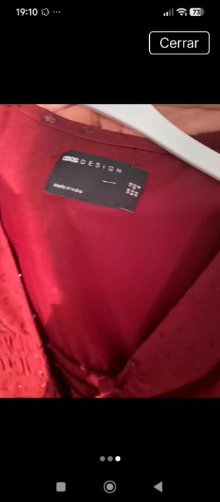 Vestido ASOS burdeos manga larga ocasión especial