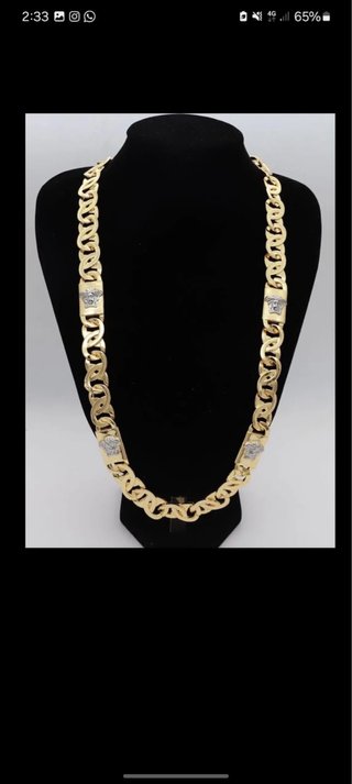 Cadena de oro estilo Versace