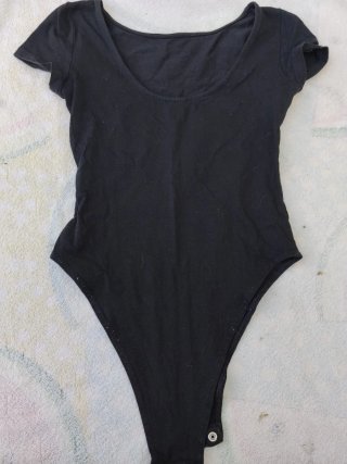 Lote: Body Negro + Vaqueros Baggy Talla XS / 8-9