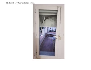 Puerta terraza aluminio 1 hoja