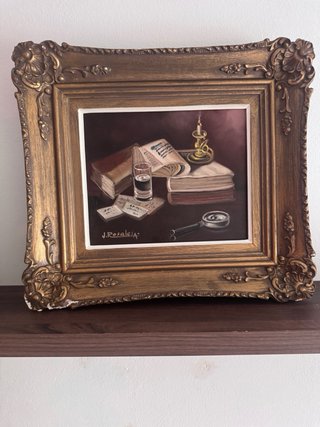 Óleo Original J. Rosales - Bodegón