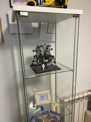 Vitrina expositora cristal y metal