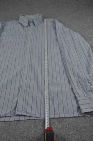 Camisa Lacoste de rayas azul y beige