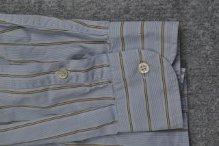 Camisa Lacoste de rayas azul y beige