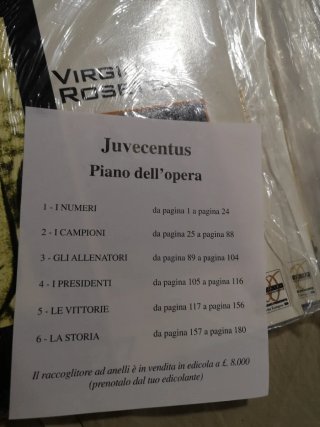Fascicoli imbustati nuovi raccolta Juvecentus