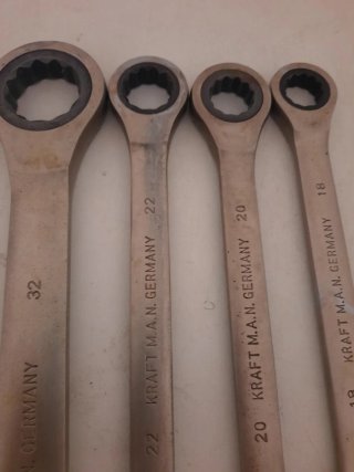Llaves de carraca combinadas KRAFT M.A.N.