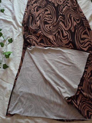 Vestido largo estampado