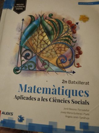Matemàtiques aplicades a les Ciències Socials, ...