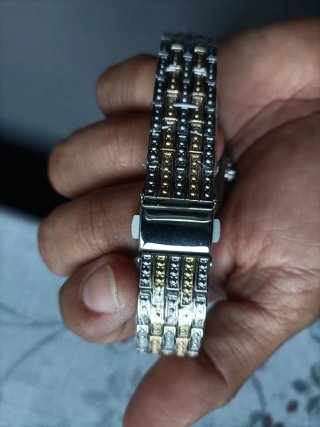 Reloj Techno Time Acero Inoxidable Dorado Verde