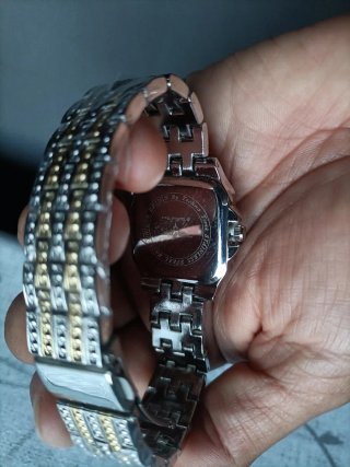Reloj Techno Time Acero Inoxidable Dorado Verde