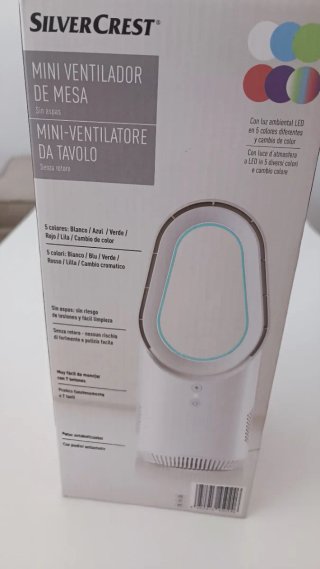 Ventilador con luces LED