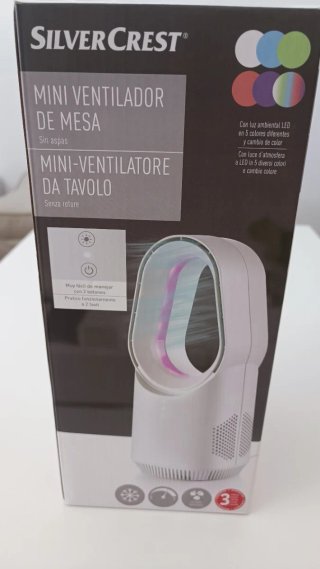 Ventilador con luces LED