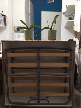 Mueble Cama Individual Plegable Madera