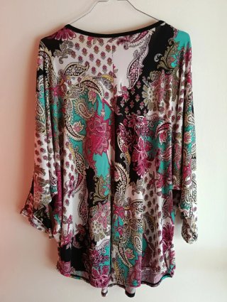 Blusa con escote cremallera