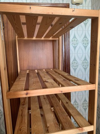 Estantería Pino HEJNE IKEA + Cestas+percha