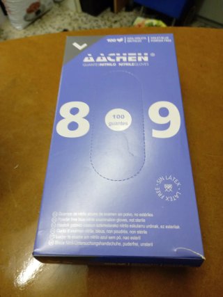 Caja 100 Guantes Nitrilo Talla 8/9