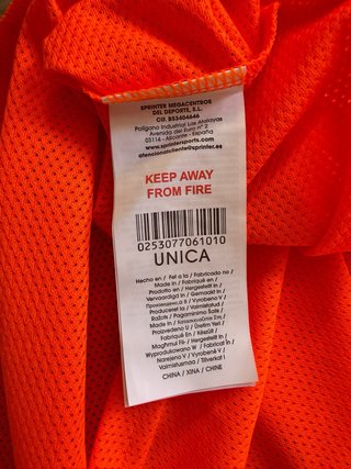 Camiseta deportiva top unisex sin mangas Naranja