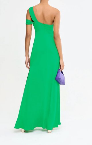 Vestido largo Lady Pipa Rosae verde XXS