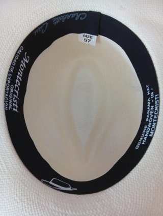 Cappello Panama Montecristi con farfalla