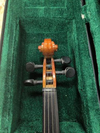 Violín con funda y arco