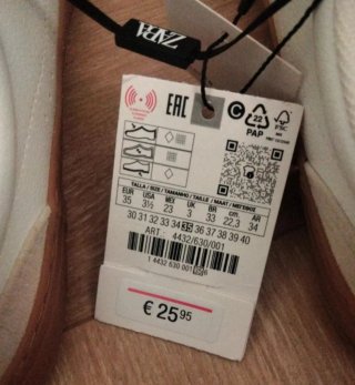 Zapatillas Zara Barefoot Beige y Blancas