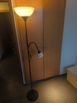 Lámpara de pie doble luz