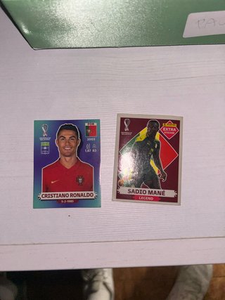 Cromos CR7 y Mané 2022