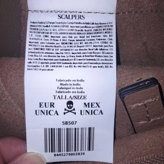 Bolso de piel mujer Scalpers camel