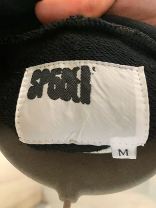 Sudadera Sp5der Negra con Brillos